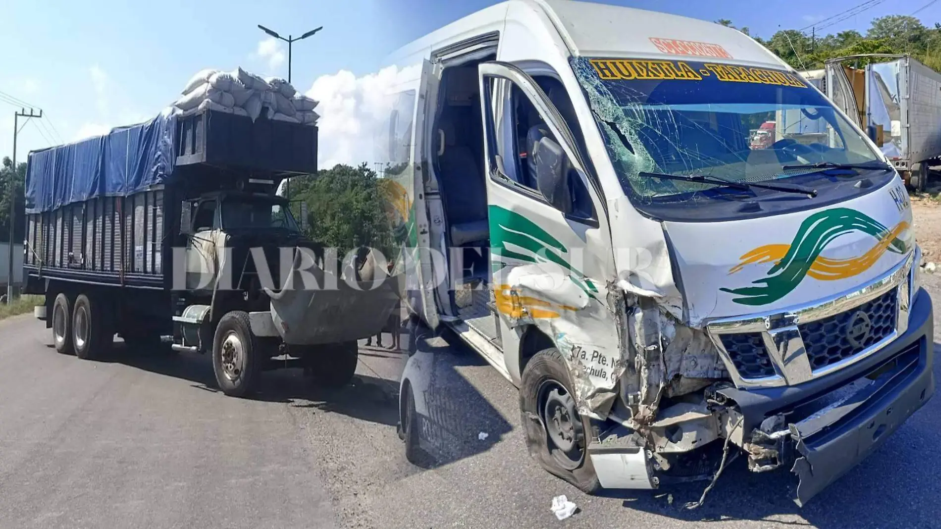 accidente en carretera costera